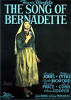 Cartel de La canción de Bernadette